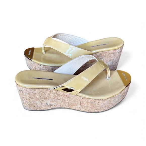 Jimmy Choo Pathos Patent Leather Wedges 36.5 - Picture 1 of 15